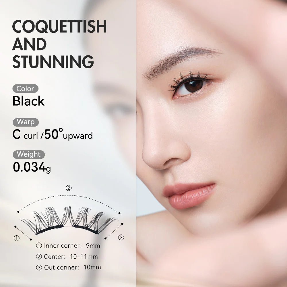 Wosado Double Magnetic Lashes - Iris Black - KAYSHE